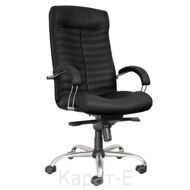 Кресла для руководителей Orion Steel Chrome -st LE-A(обивка ЭКОКОЖА, цвет: черный)